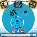 Yeah Racing - Aluminium Spur Gear Adaptor Set (for Tamiya TT02) Blue - TATT-026BU