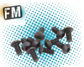 SCHUMACHER RC - (BLACK) M3 X 6MM Button Head (2MM HEX) HD BOLT - (PK10) U7103