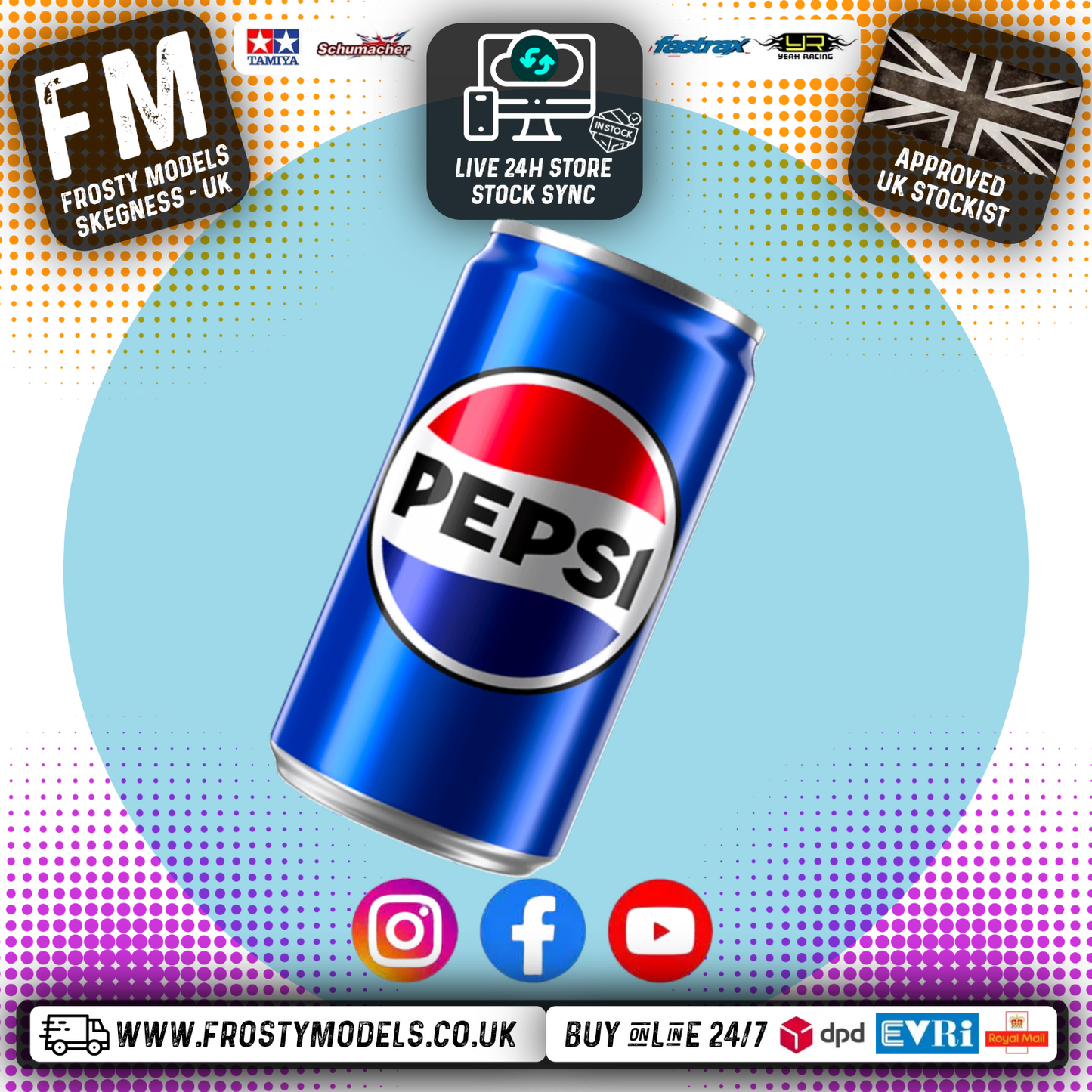TRACKSIDE REFRESHMENTS - 330MM PEPSI COLA CAN - DRINK
