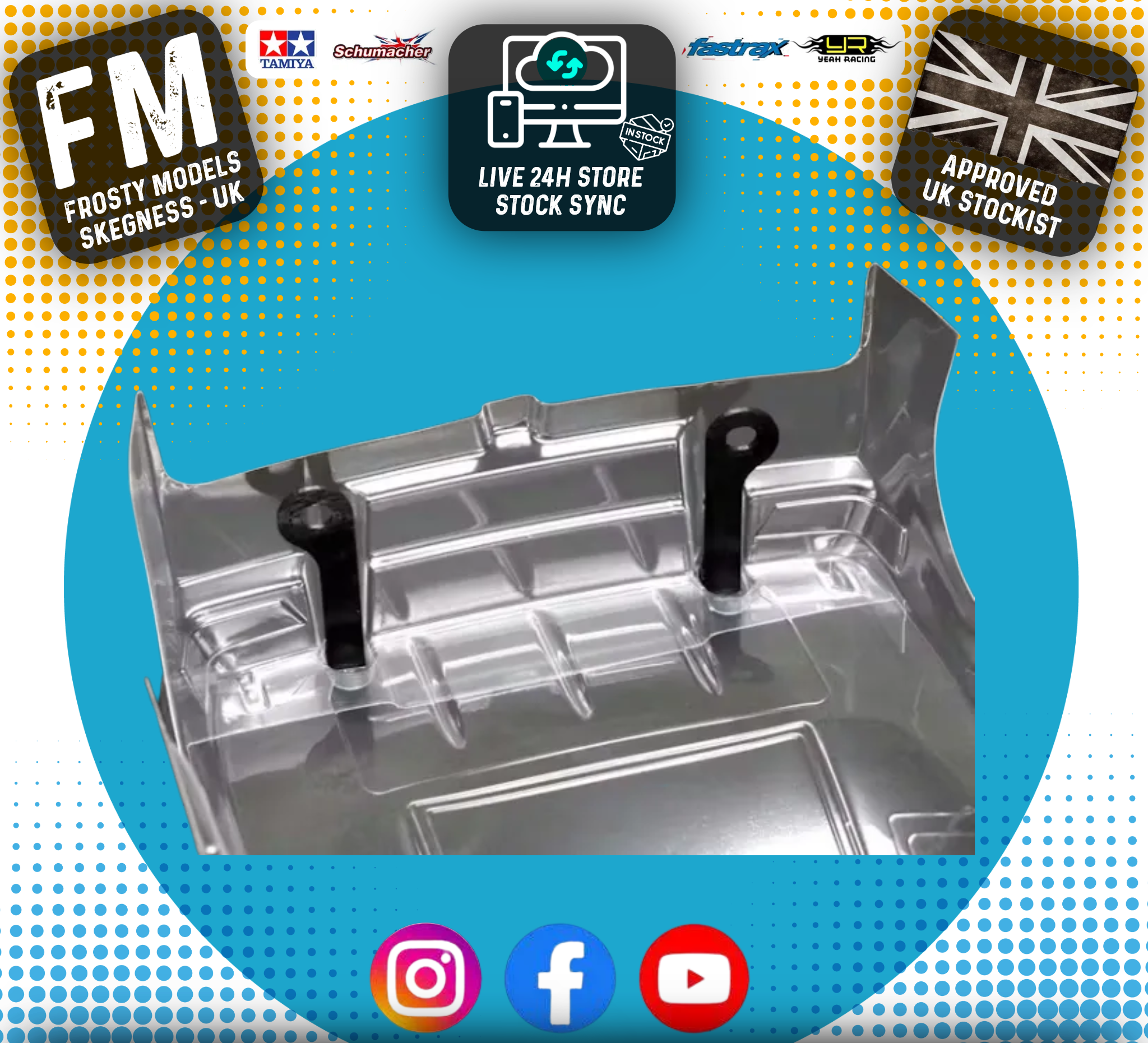 B12-016HB - Yokomo Body Mount Set - For Xtreme Twister Body
