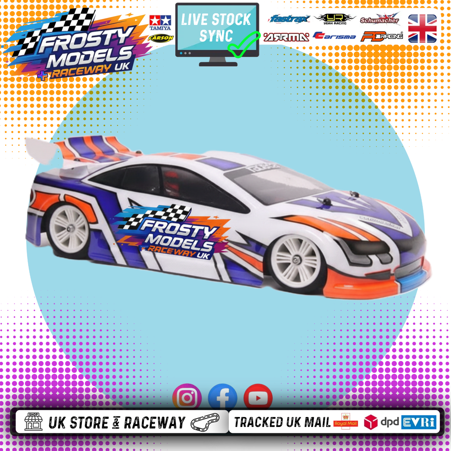 GT12 Mazda M6 1/12 SCALE (CLEAR LEXAN) (Fits Atom) Body Shell (201mm wheelbase / 162mm wide)