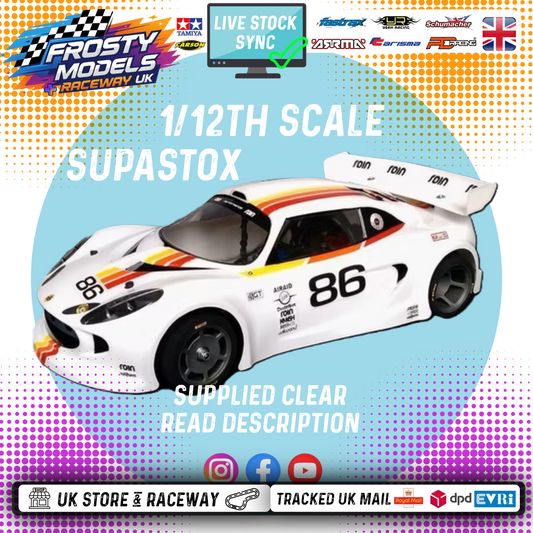 GT12 Supastox Body - Lotus Elise - Clear Lexan - Fits 1/12 Car 205mm Wheelbase / 160mm Wide (Copy)
