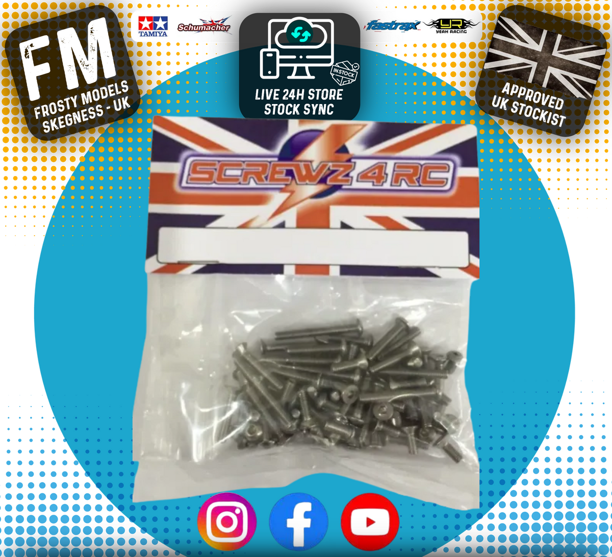 Screwz 4 RC - Xray T4 2021 screw kit Stainless Steel