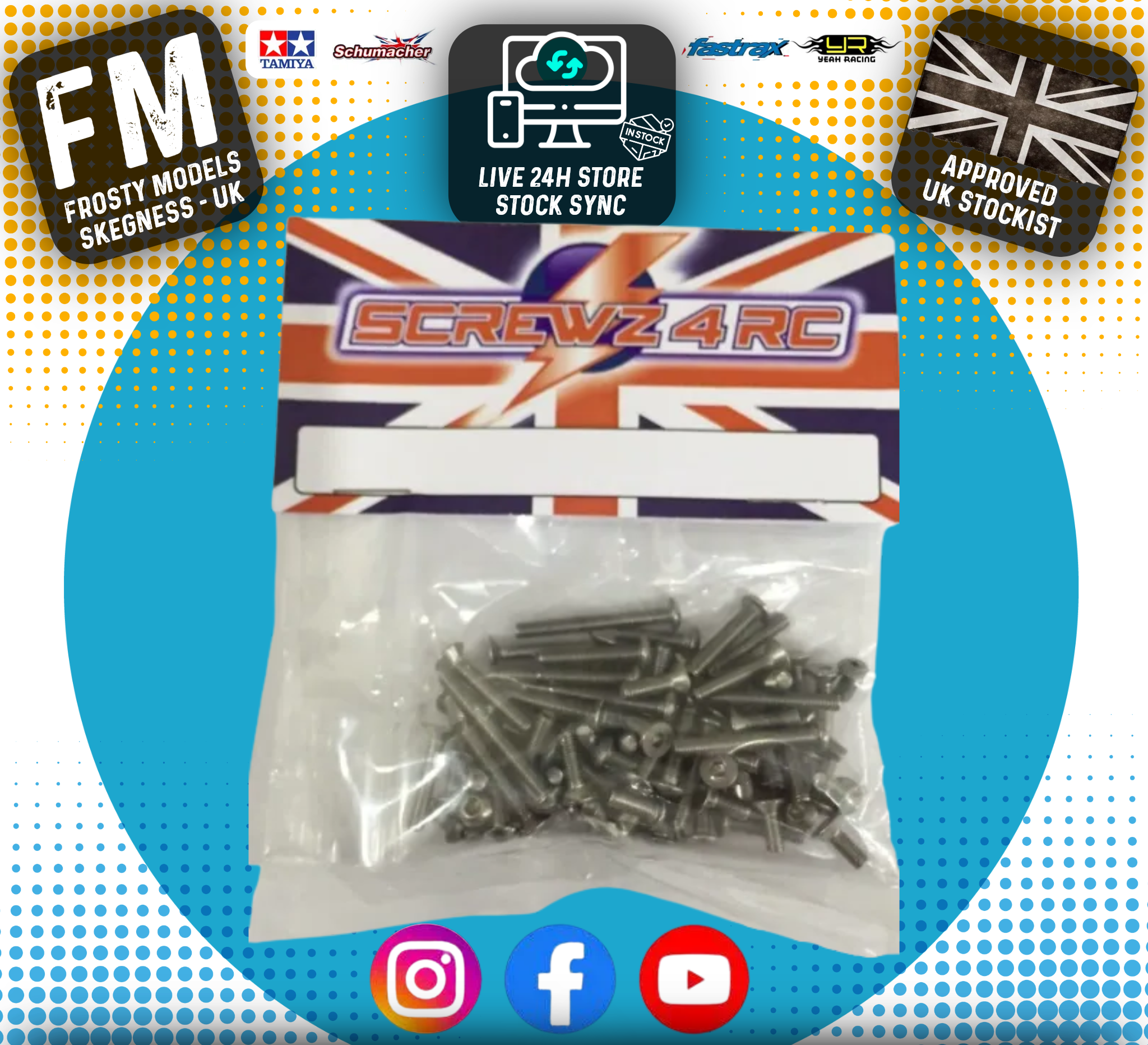 Screwz 4 RC - Xray T4 2021 screw kit Stainless Steel