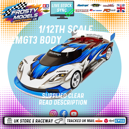 Bitty Design - ARES-1 GT12 & LMGT3 class Body Shell (Clear Lexan 1/12) -