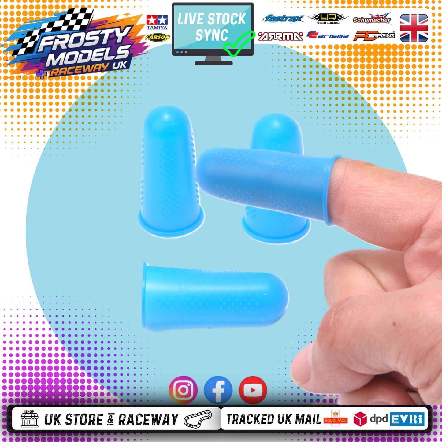 CORE RC - TYRE/TIRE GLUE Side Wall Glue Applicator - 3pc CR880 (GOOD FOR TT01E EURO TRUCK)