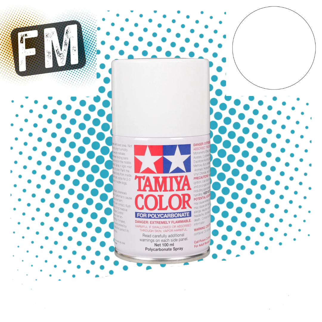 TAMIYA PS 1 TO 62 POLYCARBONATE RC BODY SPRAY PAINT - 100ML - ALL COLOUR LISTING
