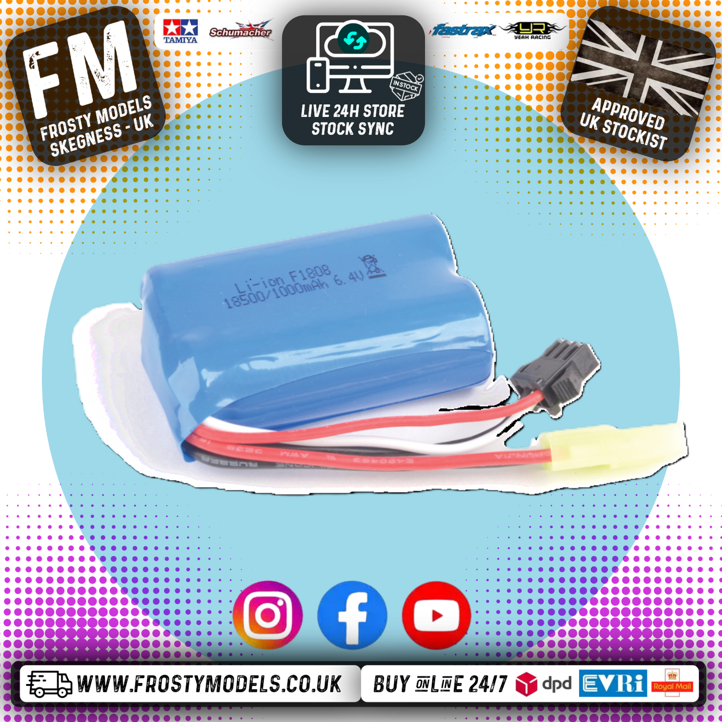 CORE RC - LiFe Battery 6.4V - 1000mAh - CRA188