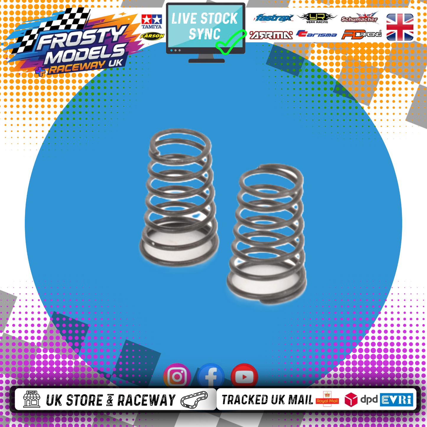 Schumacher - Rear Springs Black - Soft (1pr) - Atom & Icon (Kamtec Pro Mini Racer) U4838