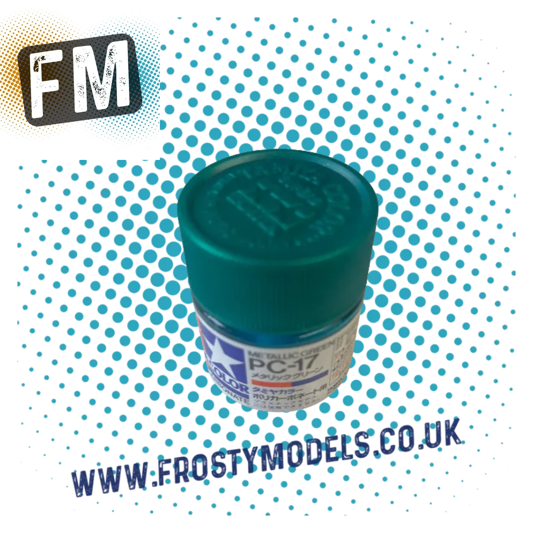 TAMIYA PC17 - METALLIC GREEN - POLYCARBONATE HAND PAINT - 23ML