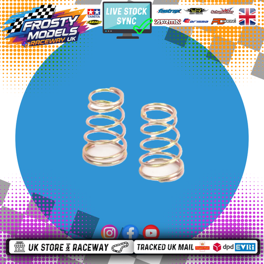 Schumacher - Rear Springs GOLD - Medium/Hard (1pr) - Atom & Icon (Kamtec Pro Mini Racer) U4840