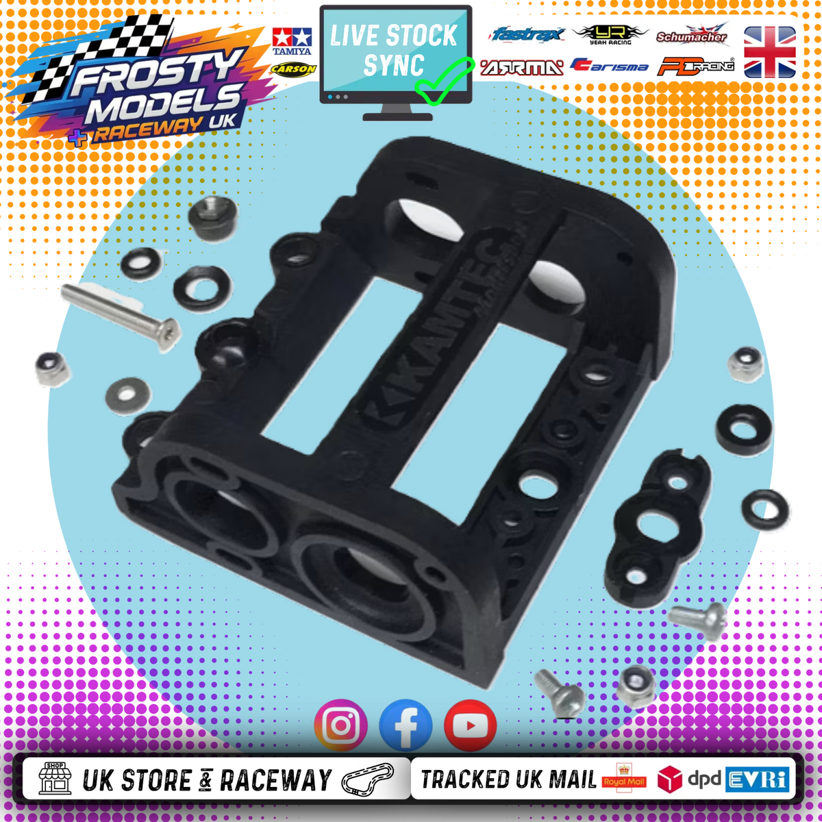 KAMTEC - GT12 Mini Racer - Motor Pod Set (With fittings) fits others