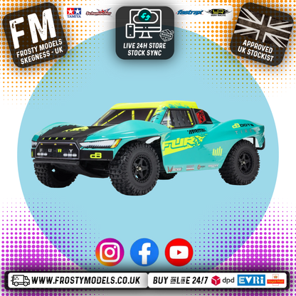 ARRMA - 1/10 FURY 2 ¬ 3S BLX 4X2 SCT RTR - (Green) - Requires Battery and Charger - Recommended Basher