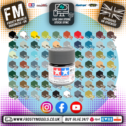 TAMIYA - 10ML XF Paint Acrylic - XF1 to XF90 Multi Listing