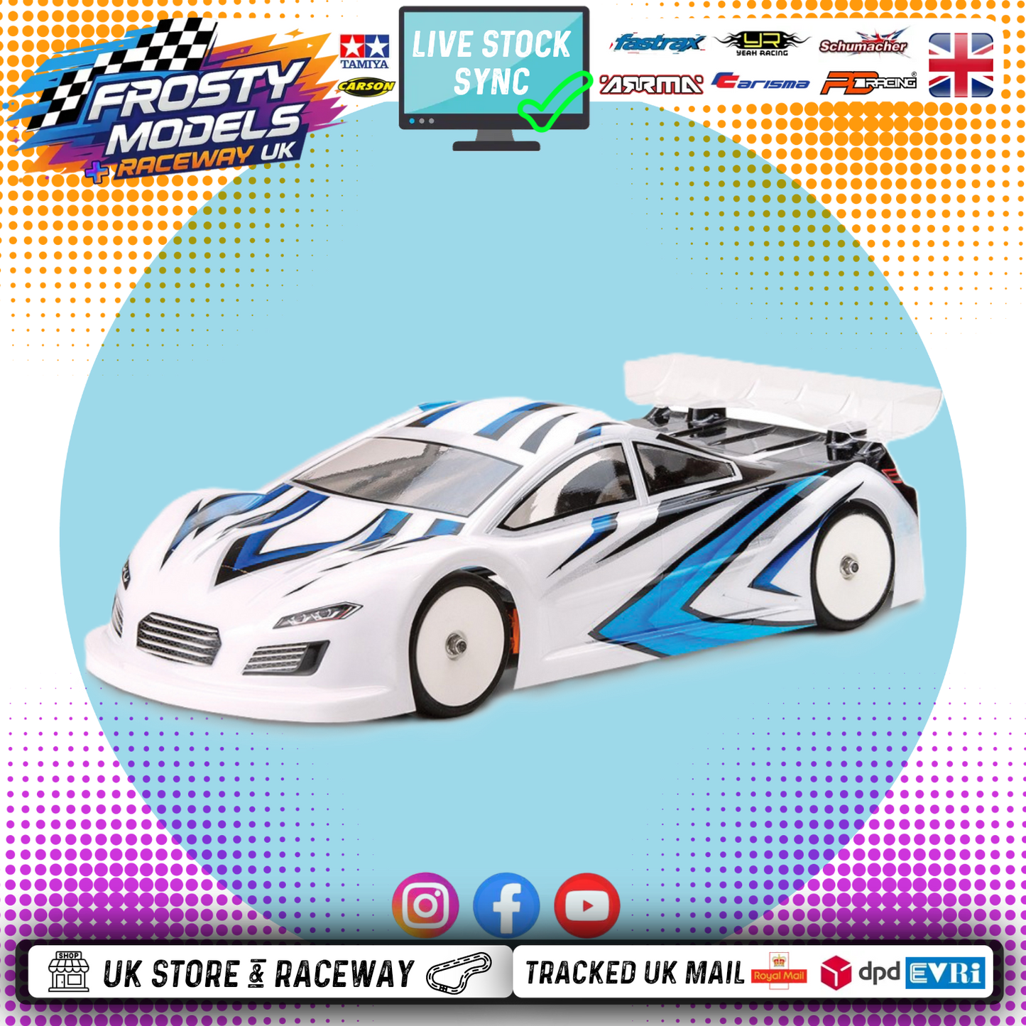 XTREME TWISTER - 1/10 RC CAR - ETS TC BODY SHELL - XTMTB0413-ETS (Racer Recommended)