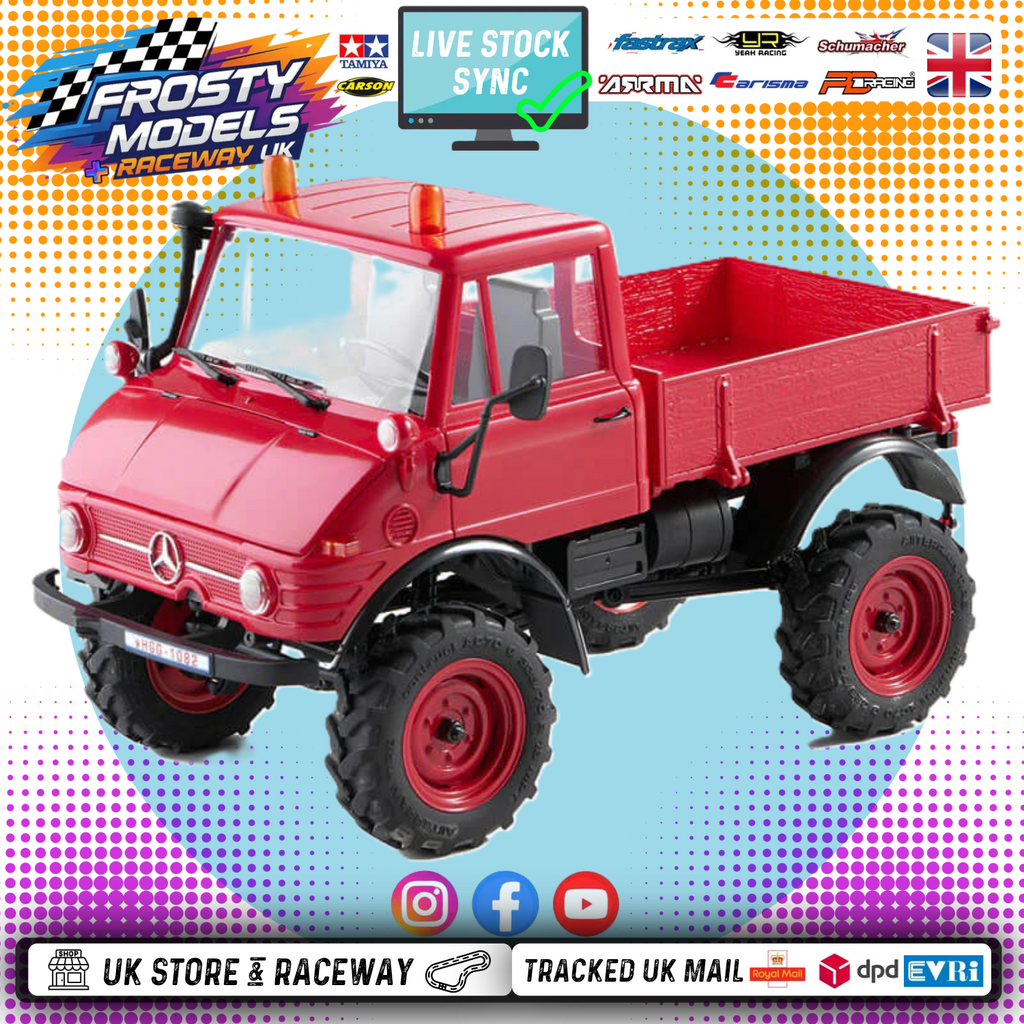 FMS - FCX24 1/24TH UNIMOG SCALER RTR - RED FMS - FMS12405RTRRD