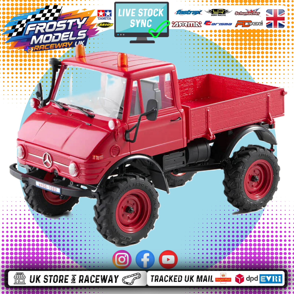 FMS - FCX24 1/24TH UNIMOG SCALER RTR - RED FMS - FMS12405RTRRD