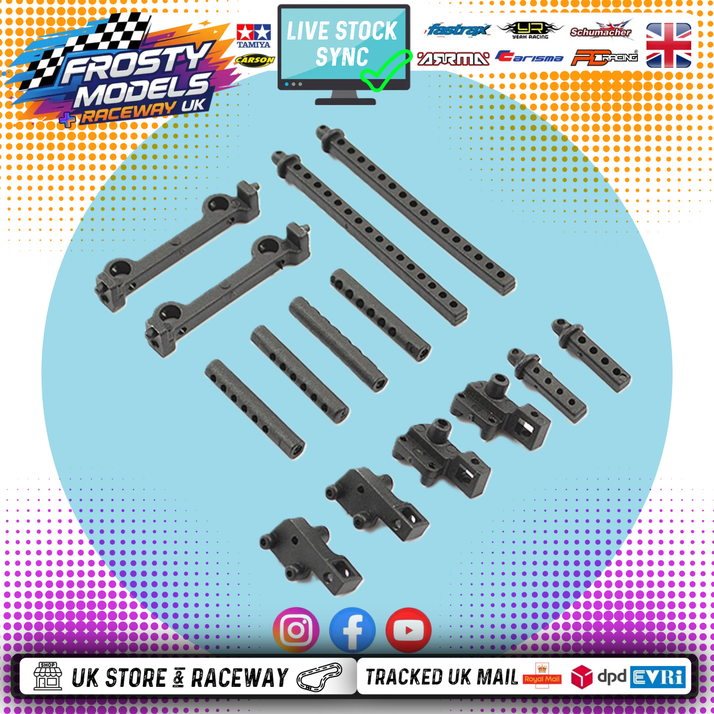 FTX - MINI OUTBACK 2.0 BODY POSTS & BUMPER MOUNTS FTX - FTX9305