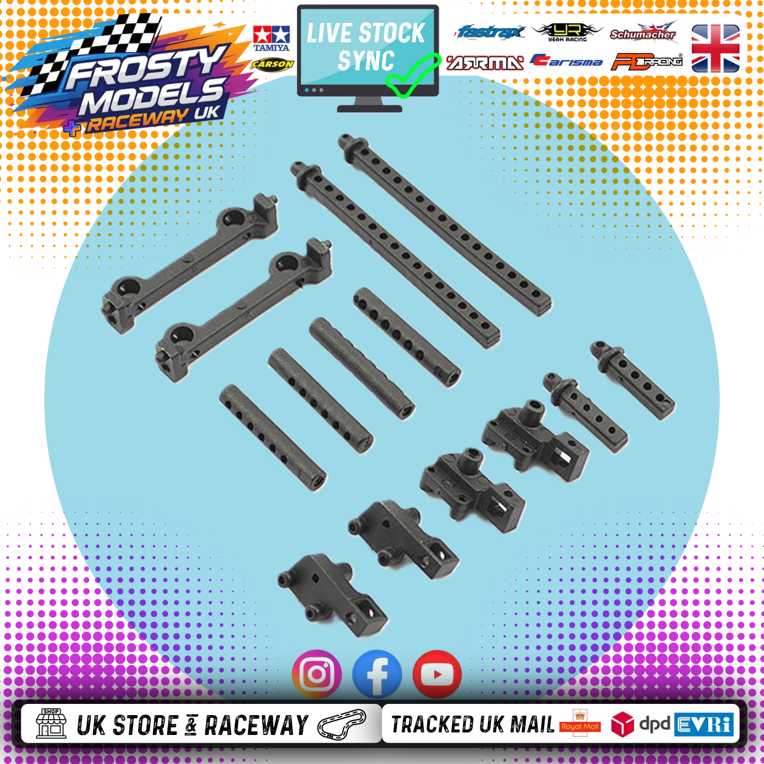 FTX - MINI OUTBACK 2.0 BODY POSTS & BUMPER MOUNTS FTX - FTX9305