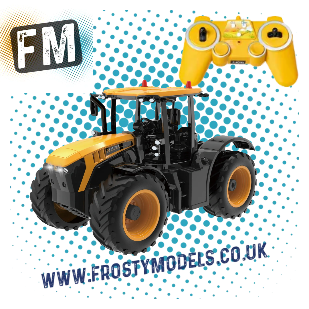 JCB - FASTRAC 4220 RC Remote Control Construction/Farm RC Tractor 1:24 - E682-003 - Licenced Product (Working Lights)