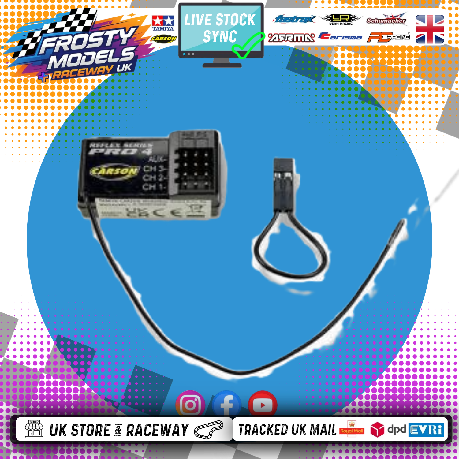Carson - FS 4K Reflex Wheel Pro 4ch - 2.4GHz Receiver