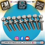 Yeah Racing - High Precision 64 Titanium Ball Stud 4.8mm x 8mm 8pcs - YA-0609