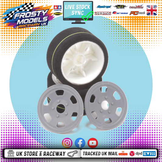 CONTACT RC - 1/12 Oval/Mini Rear 37Sh Control Tyre, 46mm diameter - JMCR (1pair) Wheel & Tyre Set Pre-Glued