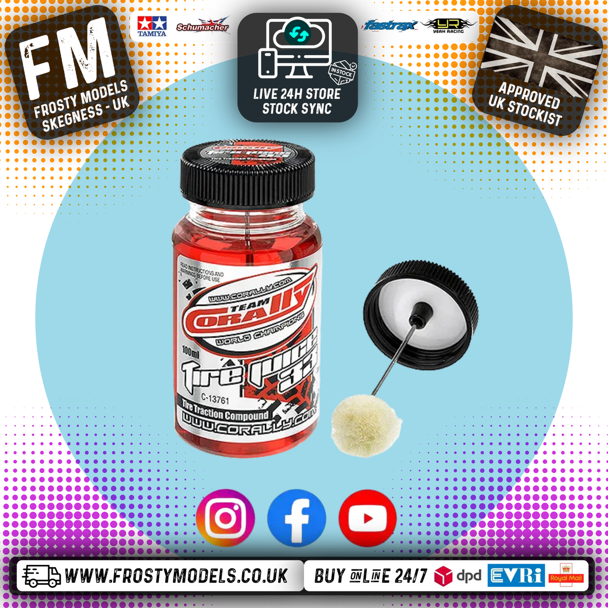 CORALLY - RC TIRE/TYRE JUICE 33 RED ASPHALT / FOAM ADDITIVE - C-13761