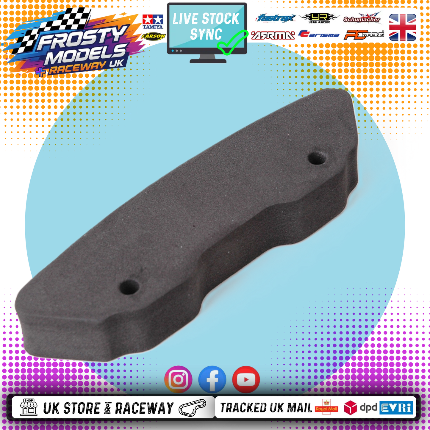 Schumacher - Atom / Supastox / Kamtec Mini Racer Foam Bumper - SS/GT - U3942