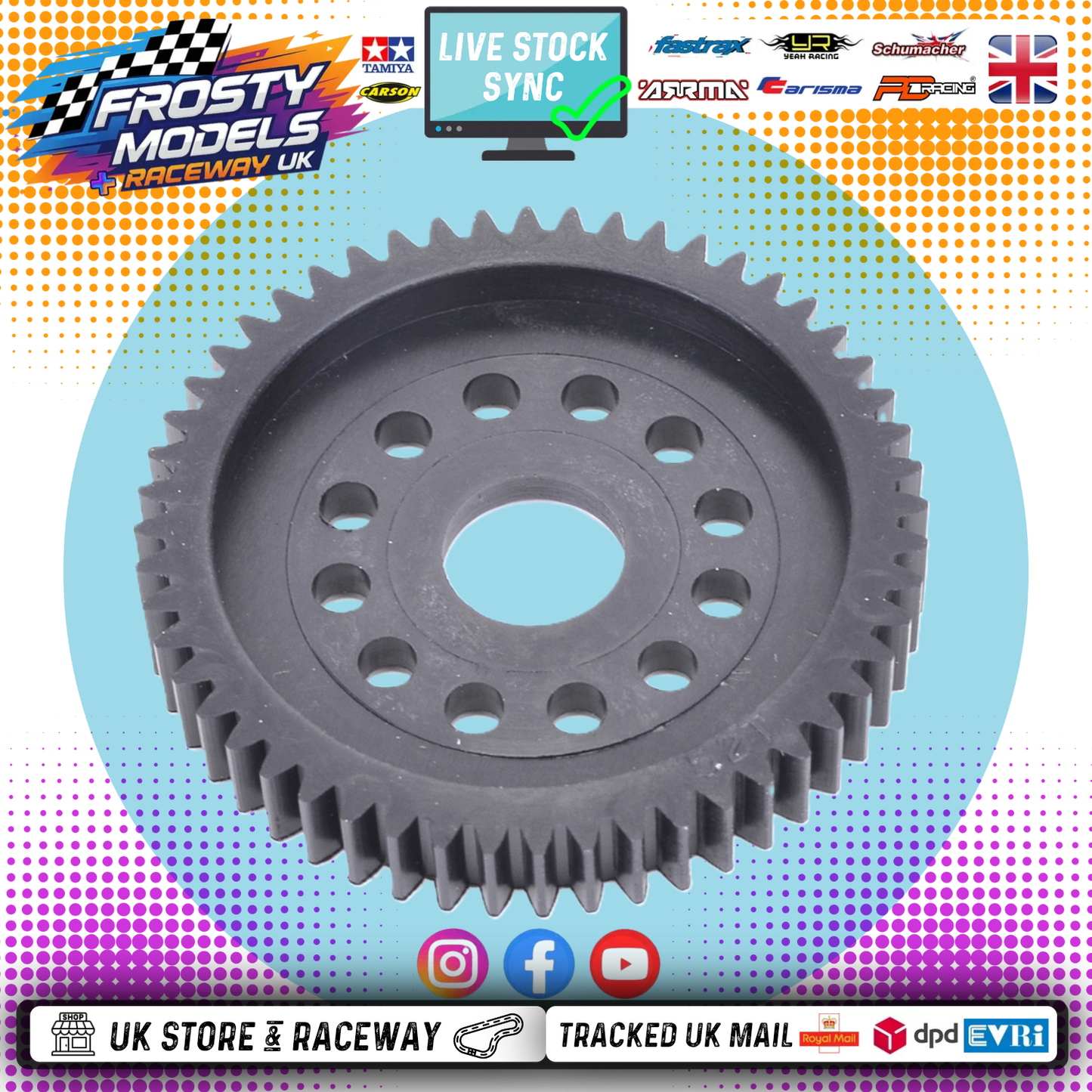 Schumacher - (Mini Racer Conversion) Supastox 48T 32DP Spur Gear - SS/GT - U3972 (Use with Part number U3948) (Copy)