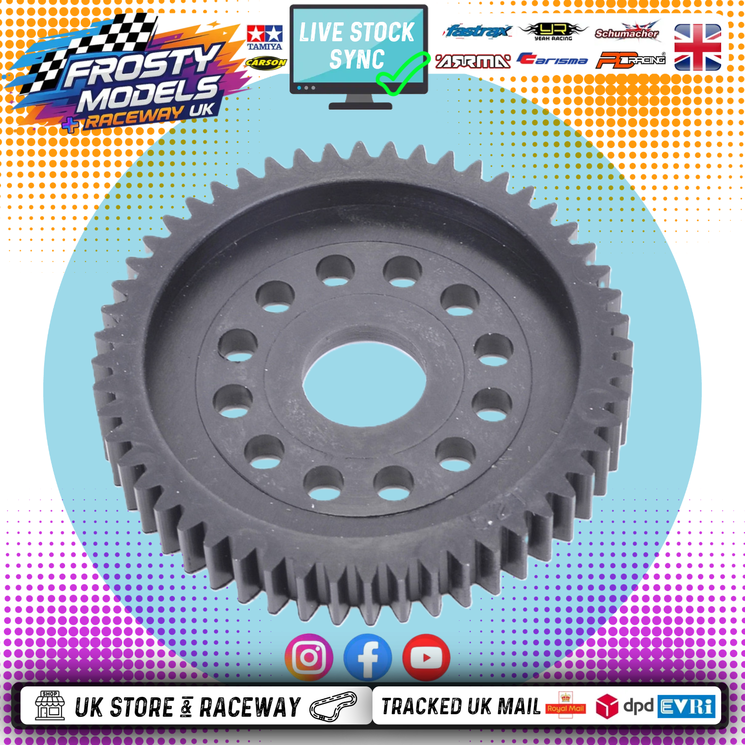 Schumacher - (Mini Racer Conversion) Supastox 52T 32DP Spur Gear - SS/GT - U3974 (Use with Part number U3948)