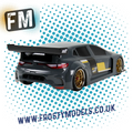 MONTECH RENAULT MEGAN M.R. SPORT - RC CAR BODY SHELL 1/10 190MM - FWD LIGHTWEIGHT - MT022003L