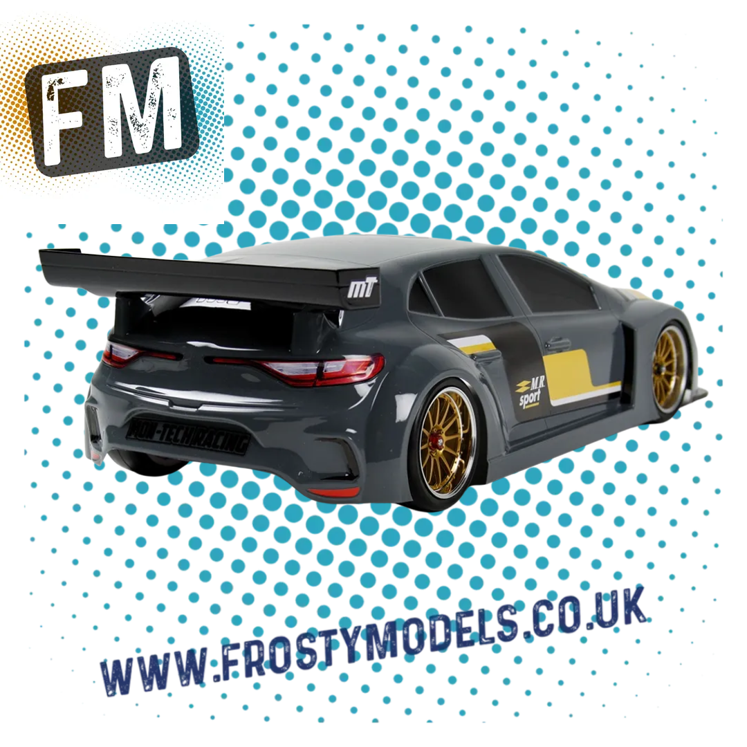 MONTECH RENAULT MEGAN M.R. SPORT - RC CAR BODY SHELL 1/10 190MM - FWD LIGHTWEIGHT - MT022003L