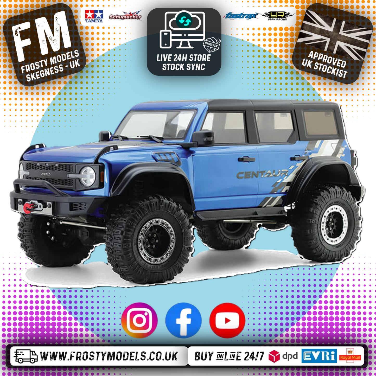 FTX - OUTBACK CENTAUR 4X4 RTR 1:10 TRAIL CRAWLER - BLUE - Rock Crawler - FTX5475B