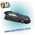 MONTECH VW GOLF GTI 1 VISION - RC CAR BODY SHELL 1/10 190MM - FWD STD - MT020008
