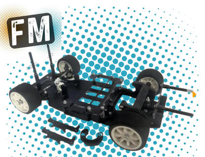 (Pre-Orders now open) KAMTEC - GT12 1/12 Mini Racer (PRO - BRUSHLESS) RC Circuit Rolling Chassis Kit (Assembled) w/Body, Wheels & Tyres