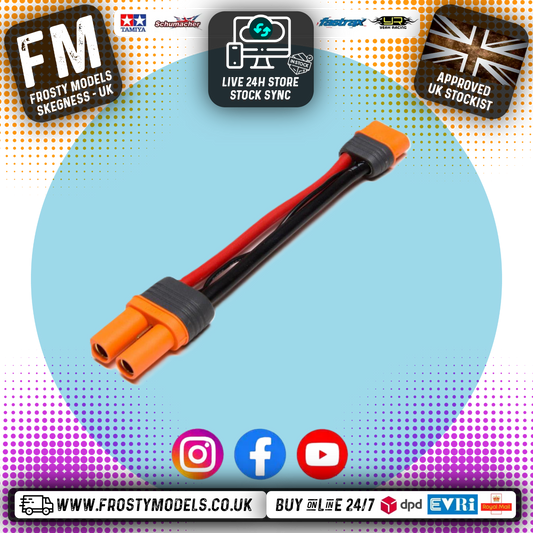 Spektrum - IC5 Battery Connector / Adaptor to IC3 Device 4" / 100mm; 10 AWG - O-SPMXCA508