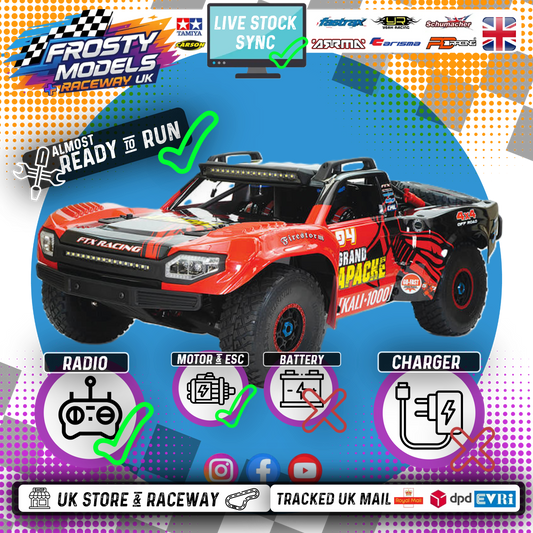 FTX - GRAND APACHE 1/7 BRUSHLESS 8S TROPHY TRUCK - RED (RTR Just add Battery & Charger) FTX5489R