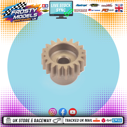 Schumacher - RC MOTOR PINION - STEEL ALLOY (0.6 MOD) 16-24T FOR TAMIYA/FTX - MULTI LISTING