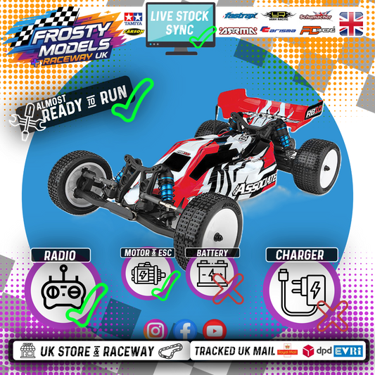 TEAM ASSOCIATED RB10 Almost RTR RED 1/10 BUGGY Team Associated (Just add battery & Charger) AS90032