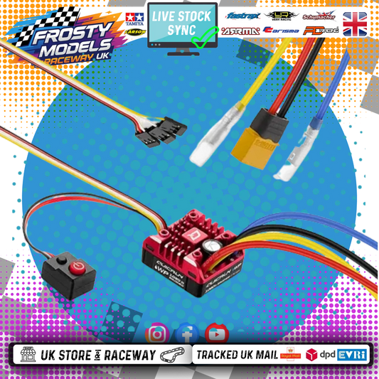 HOBBYWING - QUICRUN WP 1080 G2 - 1/10 On/Off Road BRUSHED ESC (WITH XT60 PLUG) HW30120202 (IDEAL FOR TRUCKS & CRALWERS WITH 'REAL DRIVE' MODE)
