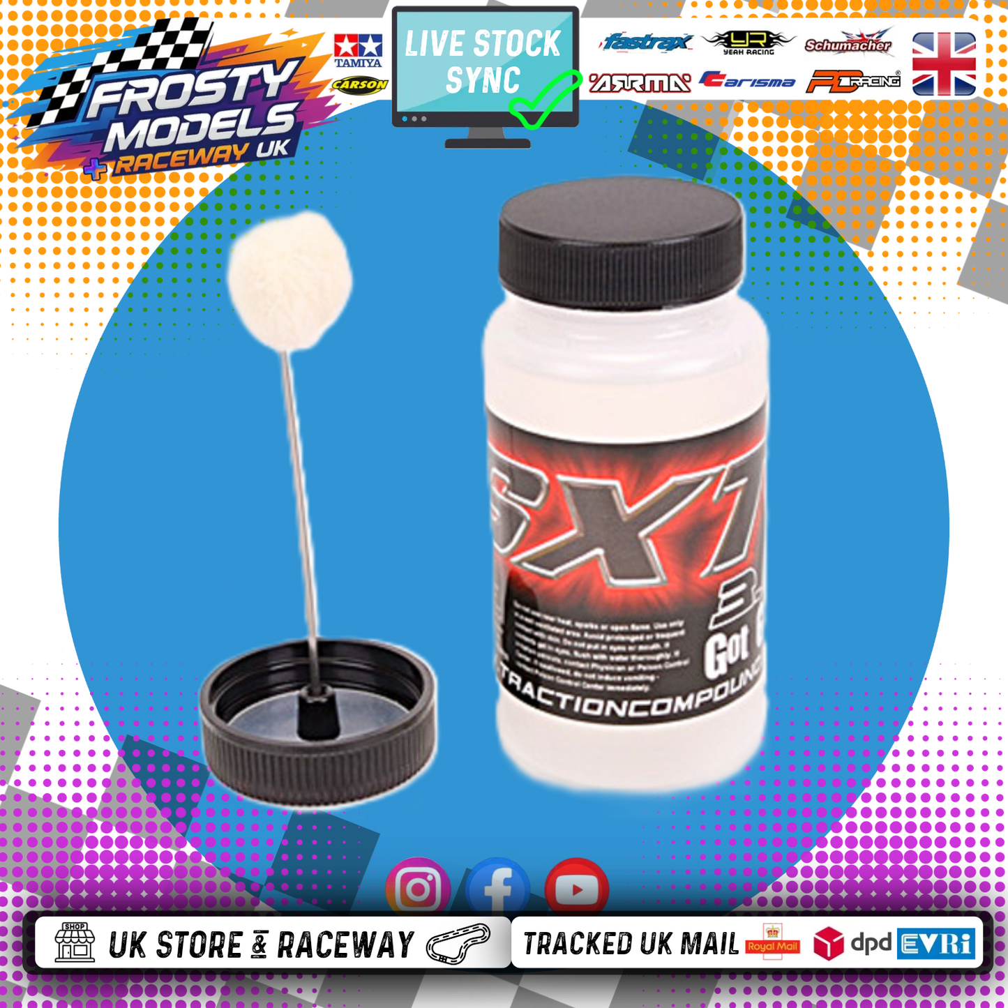 SXT - 3.0 Traction Compound Carpet Tyre Additive - (TT01E Euro Truck Pro Racer Recommended) SXT00030