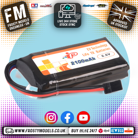 Intellect - Radio Tx LiFe 2100mAh 1C 2S - Size: 17.5x42.5x79mm - IPLFP804272-2S