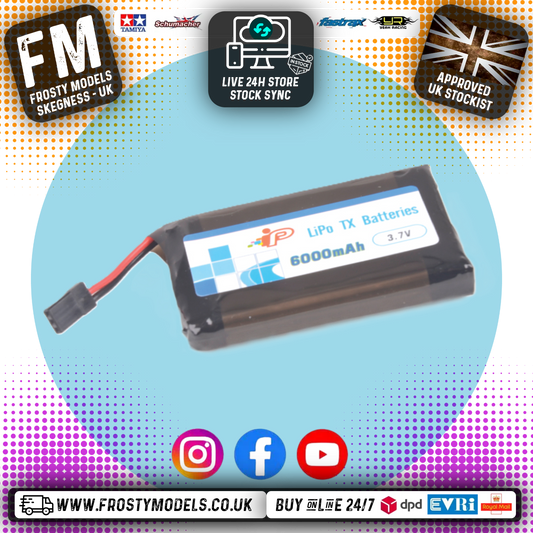 Intellect - Radio Tx LiPo Sanwa M17 / ZIII 6000mAh 3.7V - Size: 12*46.8*77.5mm - IP584674-1S2P