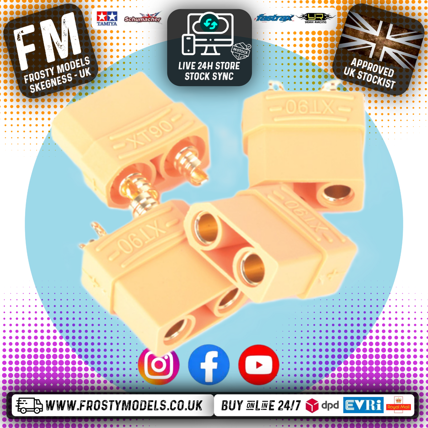 MK - XT90 Battery Plug Female Only - 4pcs - MK2910F