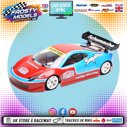 SCHUMACHER - 1/12 Unpainted Lexan SupaStox GT12 Body - Type F (Atom) - G902 (200mm wheelbase / 164mm wide)