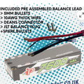 INTELLECT RC CAR LIPO BATTERY LIHV HIGH VOLTAGE 7600MAH 2S 25.1MM 7.6V 5MM BALANCE LEAD - IPCC2S7600PT2