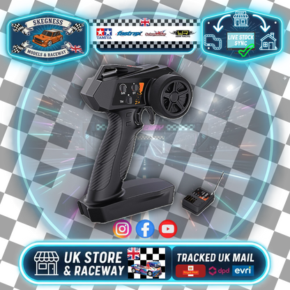 PD Racing - Radio System 3Ch 2.4GHz RX & TX (Ideal for Beginner Racer) BX300 (has 50/75/100% Speed Limit Switch & Dual Rate Steering)