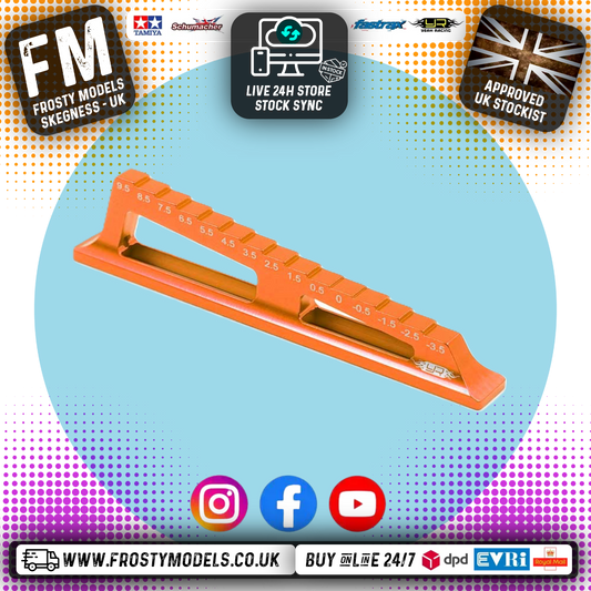 Yeah Racing - 1/10th Car/Buggy Chassis Droop Gauge 1mm increment (-3.5 to 9.5mm) Orange - YT-0071HOR