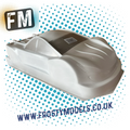 MONTECH ZERO 2 (PRE PAINTED IVORY WHITE)  - RC CAR BODY SHELL 1/10 190MM - TC ETS STD - MT023004